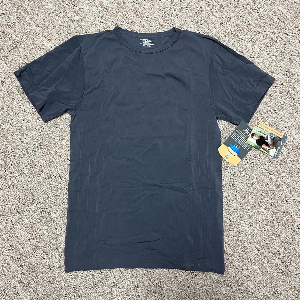 Jockey Men's Dark Gray Short Sleeve Tee
